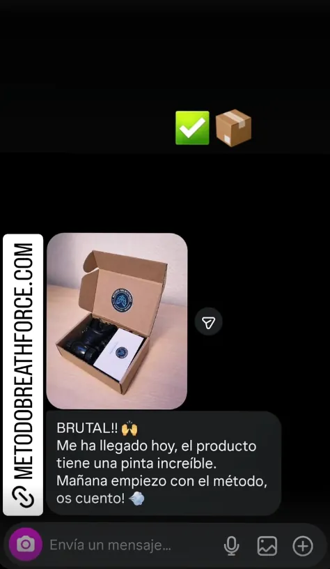 Captura de Instagram: Cliente